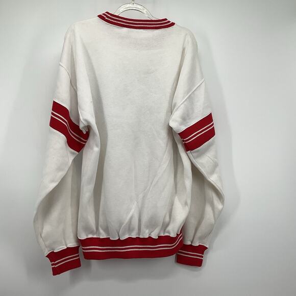 Ragin Cajuns USL Vintage Rare Crewneck Sweatshirt Red Striped Trim University L - Picture 3 of 7